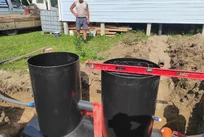 Вологодская область п Лесково монтаж МИР 4 принудительный выброс