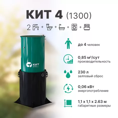 Станция биологической очистки КИТ 4 (К-4-1300) в Буе
